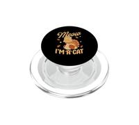 Meow I'm A Cat Divertido Día de Acción de Gracias Pavo Peregrino Gatito PopSockets PopGrip para MagSafe