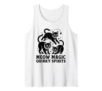 Meow Magic Quirky Spirits, amante de los gatos, felino, mascota, maullido, amor, gato Camiseta sin Mangas