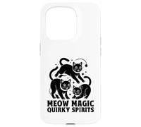 Meow Magic Quirky Spirits, amante de los gatos, felino, mascota, maullido, amor, gato Carcasa para iPhone 15 Pro