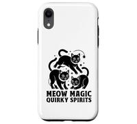 Meow Magic Quirky Spirits, amante de los gatos, felino, mascota, maullido, amor, gato Carcasa para iPhone XR