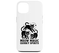 Meow Magic Quirky Spirits, amante de los gatos, felino, mascota, maullido, amor, gato Carcasa para iPhone 13