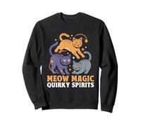 Meow Magic Quirky Spirits, amante de los gatos, felino, mascota, maullido, amor, gato Sudadera