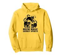 Meow Magic Quirky Spirits, amante de los gatos, felino, mascota, maullido, amor, gato Sudadera con Capucha