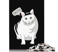 Meow Meme Rompecabezas Imposible,desafío for Adults Entretenimiento Creativo 1000 Piezas Obra De Arte De Juego De para Adultos Y Niños 1000pcs (38x26cm)