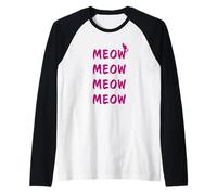 Meow Meow Meow Meow - Cat Song Rescue Staff & Volunteers Camiseta Manga Raglan