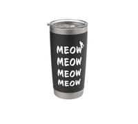 Meow Meow Meow Meow - Cat Song Rescue Staff & Volunteers Vaso térmico de acero inoxidable de doble pared