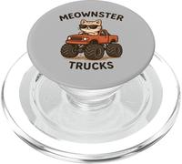 Meow Monster Truck Lindo Gatito Divertido Animal Gato Amante Niños PopSockets PopGrip para MagSafe
