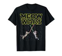 Meow Wars Cat Shirt Funny Gifts For Cats Lovers T-Shirts Camiseta
