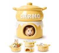Meow&Woof Camas para animales pequeños, escondite de cerámica para hámster, casa de cobayas de verano, accesorios de jaula de erizo refrescante, escondite para deslizador de azúcar, chinchilla