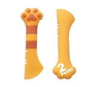 Meow&Woof Cuchara de comida húmeda para gatos, mini espátula para alimentos enlatados de mascotas, cucharas de lata sin BPA para alimentación de animales, espátulas de tarros pequeños, raspador fácil