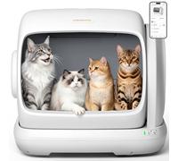 MeoWant Arenero Gatos Autolimpiable 106L, Extra Grande, Entrada Baja, Sensor de Seguridad, Antipinzamiento,Control Mediante App, Libre de Olores, Arenero Automatico XXXL Ideal para Múltiples Gatos