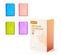 MeoWant Eliminador de Olores de Mascotas, Caja de Arena Automática para Gatos, Desodorante en Gel Solo Apto para Caja de Arena Inteligente MW-LR01 (4 Piezas)