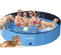 Meowant Piscina Plegable para Perros, 2024 Nuevo Piscina Perros Grandes Adecuado para Perros de Gran tamaño, PP Material Resistente y Duradero 4XL(220×40cm)