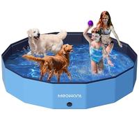 Meowant Piscina Plegable para Perros, PP Material Resistente y Duradero, Diseño Antideslizante para Mayor Seguridad, Piscinas Plegables para Perros de Todos los Tamaños 2XL(180×30cm)