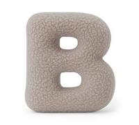 MeowBaby - Almohada Infantil con Forma de Letra “B” Color Gris Claro “Bearly B”