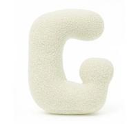 MeowBaby - Almohada Infantil con Forma de Letra “G” Color Crema “Bearly G”