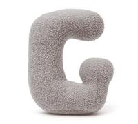 MeowBaby - Almohada Infantil con Forma de Letra “G” Color Gris Claro “Bearly G”