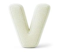 MeowBaby - Almohada Infantil con Forma de Letra “V” Color Crema “Bearly V”