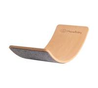 MeowBaby - Balance Board con fieltro para niños 80 x 30 cm gris