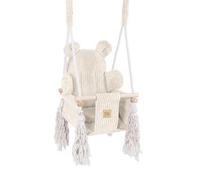 MeowBaby - Columpio Interior “Bear Swing” para bebés Beige