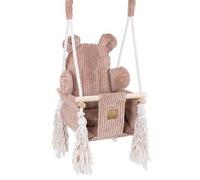 MeowBaby - Columpio Interior “Bear Swing” para bebés Rosa