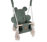 MeowBaby - Columpio Interior “Bear Swing” para bebés Verde