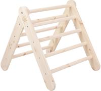 MeowBaby Escalera de madera natural montessori
