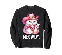 Meowdy Cat Bachelorette Cowboy Cute Pink Cowgirl Funny Cat Sudadera