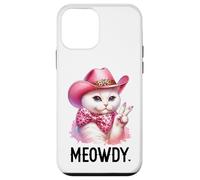 Meowdy Cat Bachelorette Party Pink Cowgirl Hat Cat Cowboy Carcasa para iPhone 12 mini