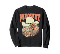 Meowdy! Funny Country Music Cat Cowboy Hat Vintage Sudadera