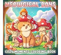 Meowgical Days: Fantasy Cat Life Coloring pages featuring Adorable Enchanted Companions and Simple Peaceful Scenes for Teens and Adults seeking Joy