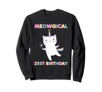 Meowgical - Gatito de 21 años de Edad, Divertido Amante de los Gatos Sudadera