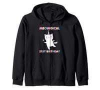 Meowgical - Gatito de 21 años de Edad, Divertido Amante de los Gatos Sudadera con Capucha