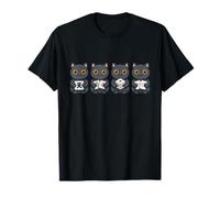 Meowjong Gatos Jugando Mahjong Gato Mamá Camiseta