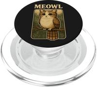 Meowl - Funny Meow Cat Owl Brainrot Meme Gaming Argot PopSockets PopGrip para MagSafe