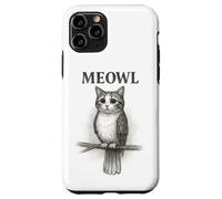 Meowl Sketch - Meow Cat Owl Brainrot Meme para Adolescentes y niños Carcasa para iPhone 11 Pro
