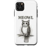 Meowl Sketch - Meow Cat Owl Brainrot Meme para Adolescentes y niños Carcasa para iPhone 11 Pro MAX
