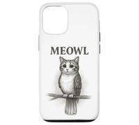 Meowl Sketch - Meow Cat Owl Brainrot Meme para Adolescentes y niños Carcasa para iPhone 12/12 Pro