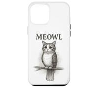 Meowl Sketch - Meow Cat Owl Brainrot Meme para Adolescentes y niños Carcasa para iPhone 12 Pro MAX