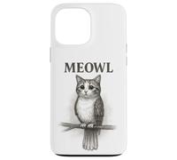 Meowl Sketch - Meow Cat Owl Brainrot Meme para Adolescentes y niños Carcasa para iPhone 13 Pro MAX