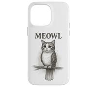 Meowl Sketch - Meow Cat Owl Brainrot Meme para Adolescentes y niños Carcasa para iPhone 14 Pro MAX