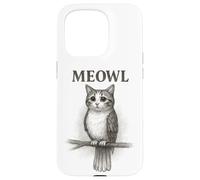 Meowl Sketch - Meow Cat Owl Brainrot Meme para Adolescentes y niños Carcasa para iPhone 15 Pro