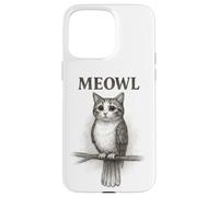Meowl Sketch - Meow Cat Owl Brainrot Meme para Adolescentes y niños Carcasa para iPhone 15 Pro MAX