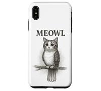 Meowl Sketch - Meow Cat Owl Brainrot Meme para Adolescentes y niños Carcasa para iPhone XS MAX
