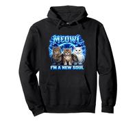 Meowl, Soy una Nueva Alma, Divertido, Gato, búho, Meme, Brainrot, Broma vergonzosa Sudadera con Capucha