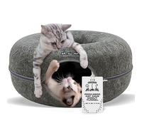 MeowMansion - Cama tipo túnel para gatos de interior, resistente a los arañazos, túnel en forma de dona para gatos, cama multifuncional para gatos, parque infantil, cuevas para gatos, juguetes para