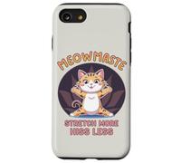 Meowmaste Cat Yoga Stretch More Hiss Less Design Carcasa para iPhone SE (2020) / 7/8