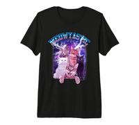 Meowtastic Meow Cat Fantastic 80s Funny Kitten Cats Lover Camiseta Premium