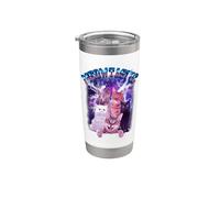 Meowtastic Meow Cat Fantastic 80s Funny Kitten Cats Lover Vaso térmico de acero inoxidable de doble pared
