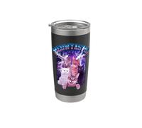 Meowtastic Meow Cat Fantastic 80s Funny Kitten Cats Lover Vaso térmico de acero inoxidable de doble pared